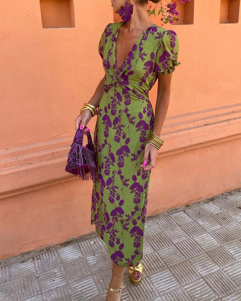 Women's Elegant Floral Dress