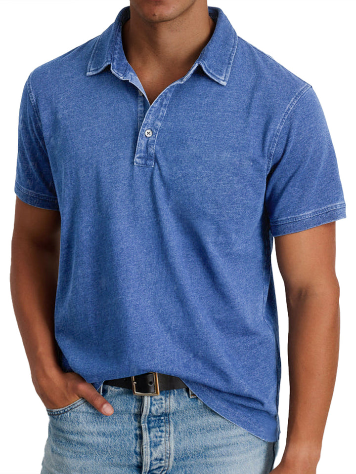 Men's Stylish Checkered Polo Shirt