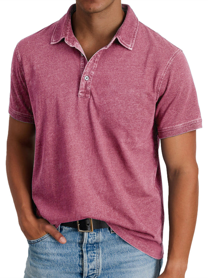 Men's Stylish Checkered Polo Shirt