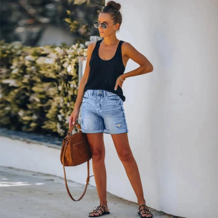 Women's Ladies Shorts - High Waist