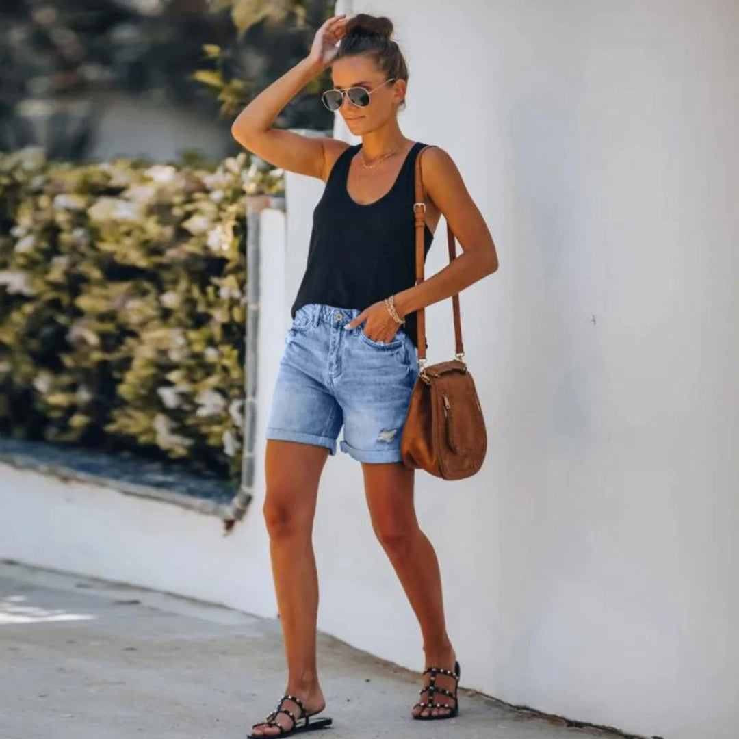 Women's Ladies Shorts - High Waist
