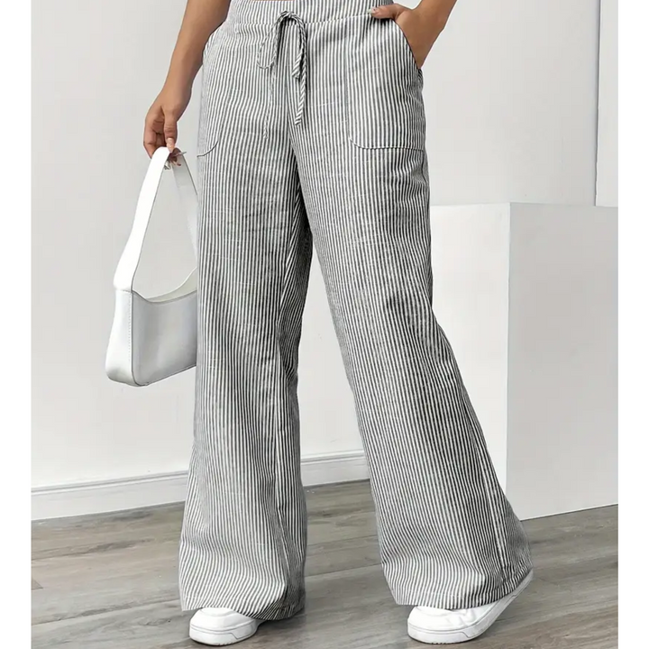 Women's Striped Pant With Pockets