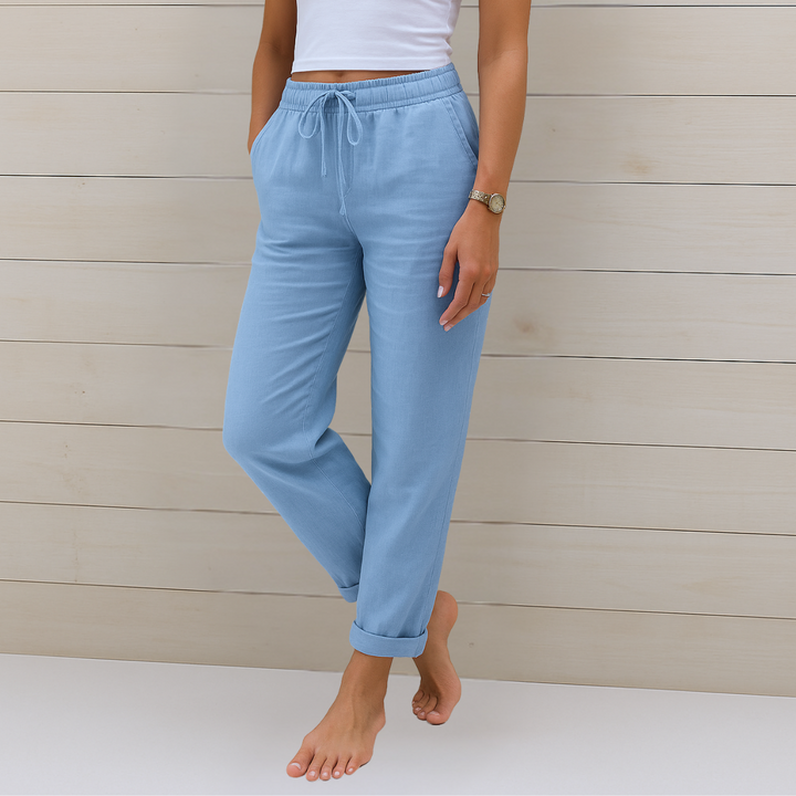 Women's Premium Breathable Pants with Elastic Waist
