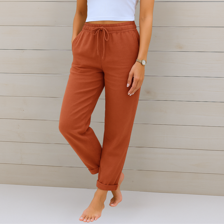 Women's Premium Breathable Pants with Elastic Waist