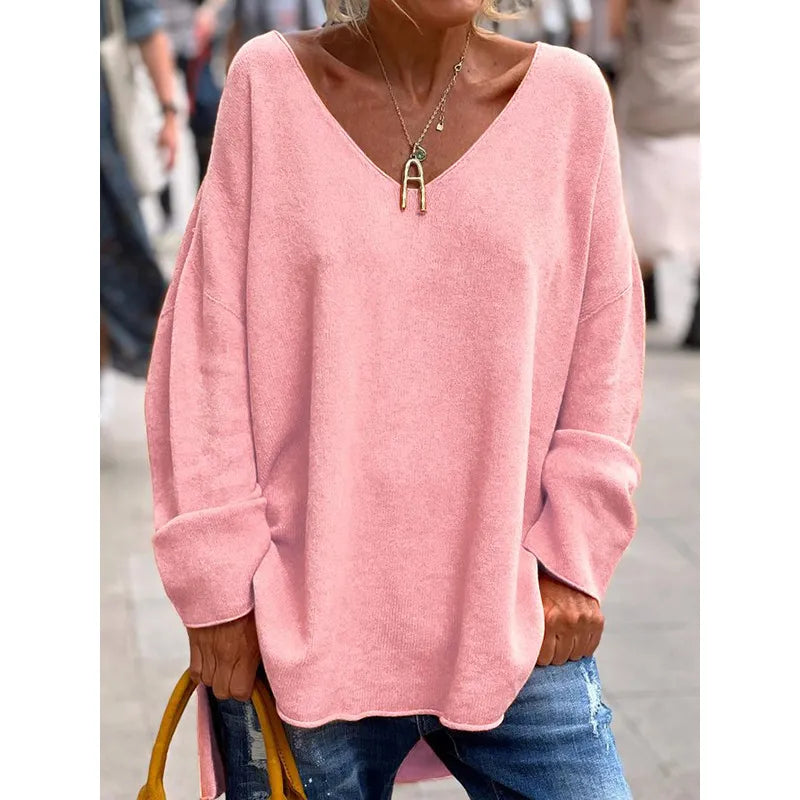 Women’s Casual Chic V-Neck Blouse