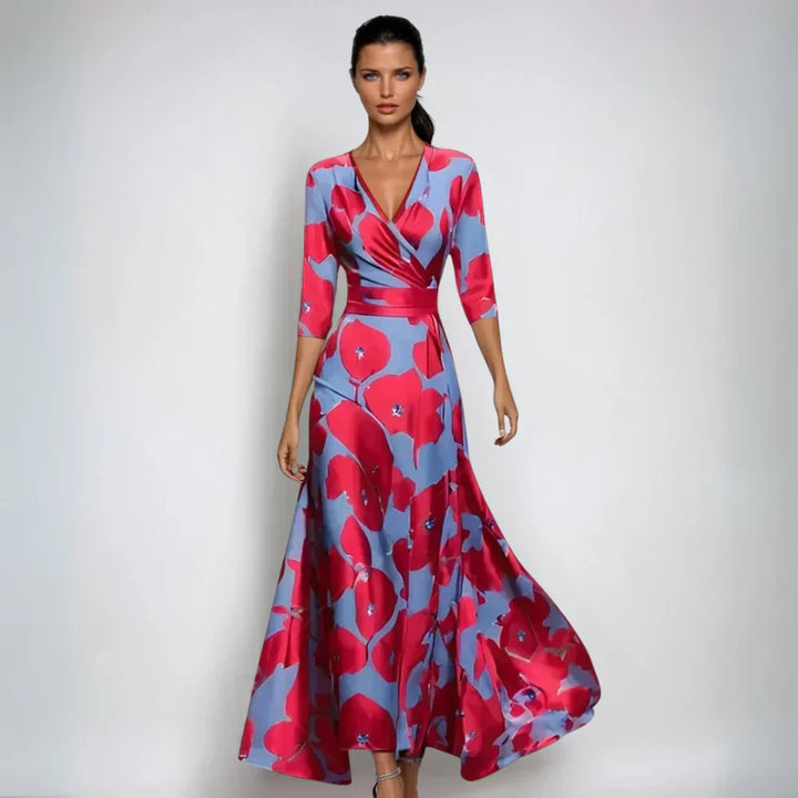 Women’s Chic Bloom Wrap Dress