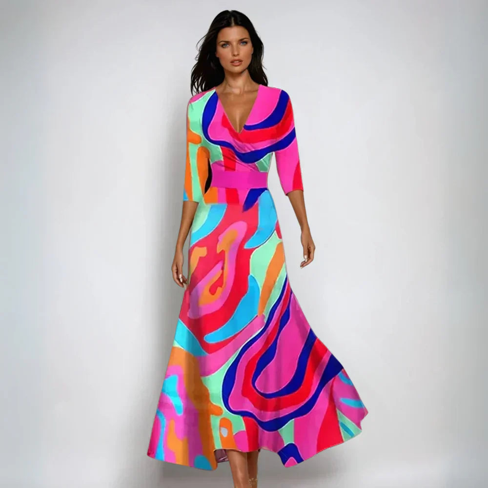 Women’s Chic Bloom Wrap Dress