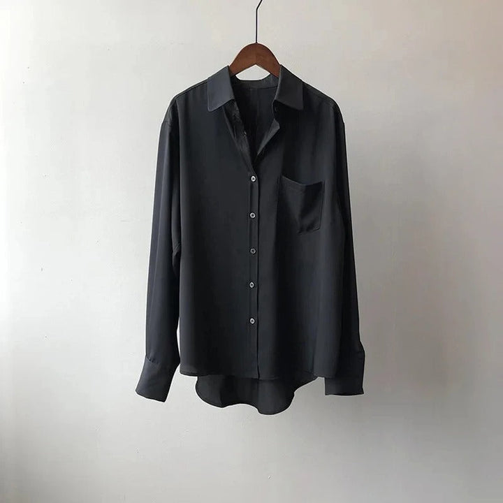 Women’s Timeless Elegance In Silk Blouse