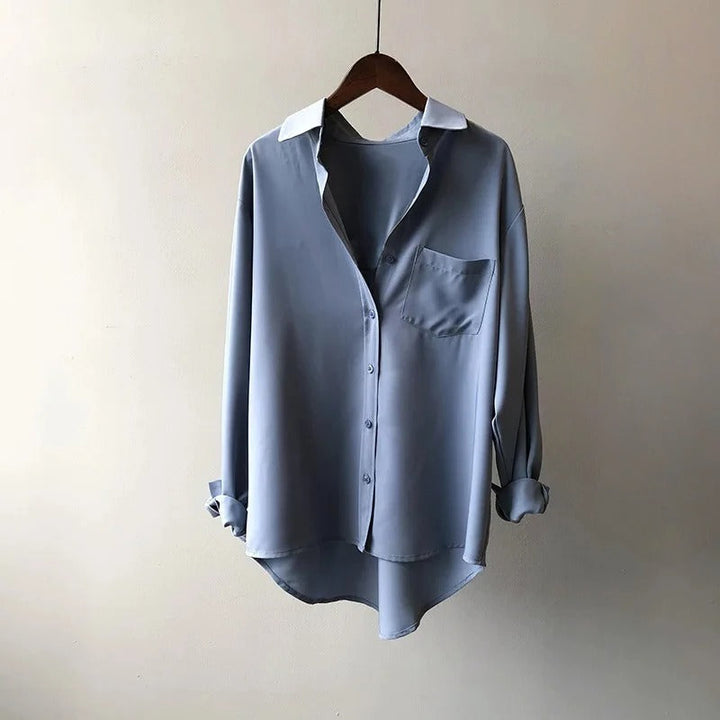 Women’s Timeless Elegance In Silk Blouse