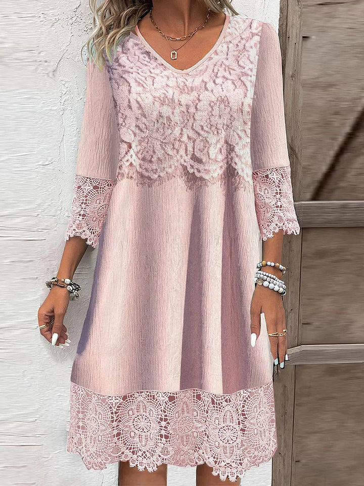 Women's Timeless Lace Midi Dress
