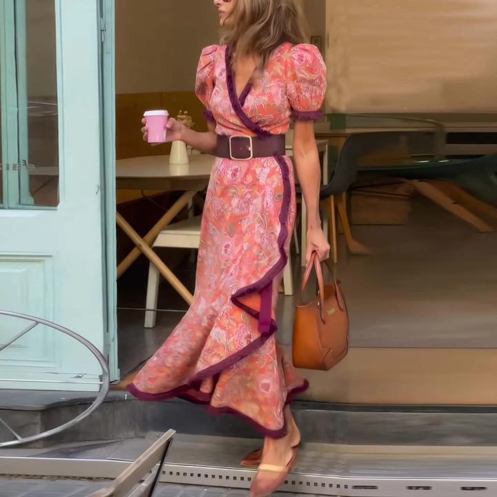 Women’s Romantic Pink Maxi Outfit
