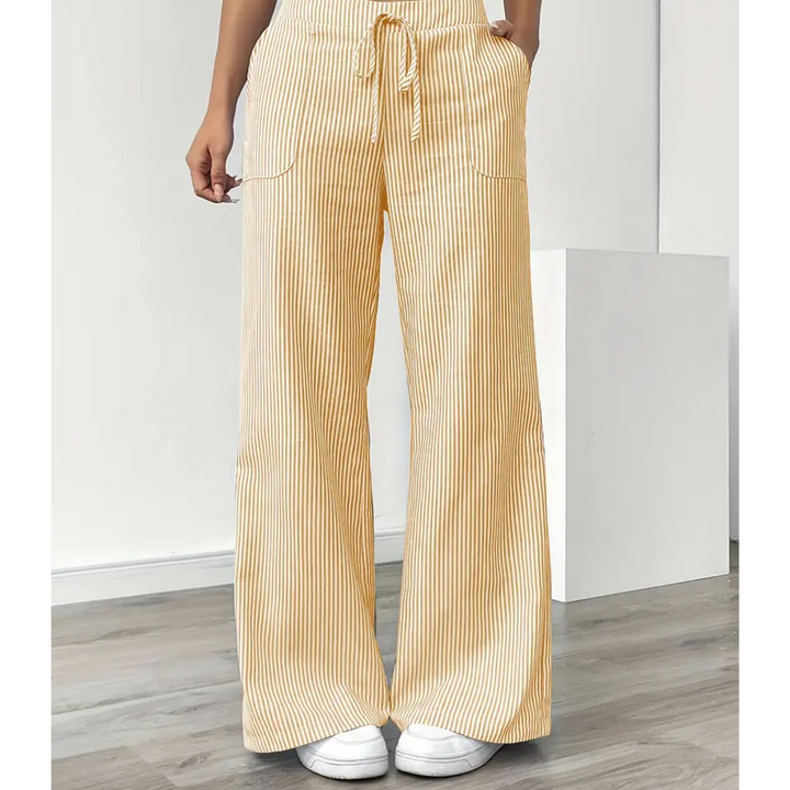 Women's Striped Pant With Pockets