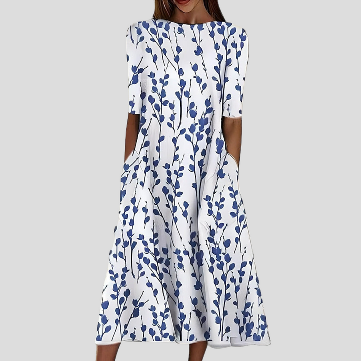 Women's Coastal Floral Midi Dress
