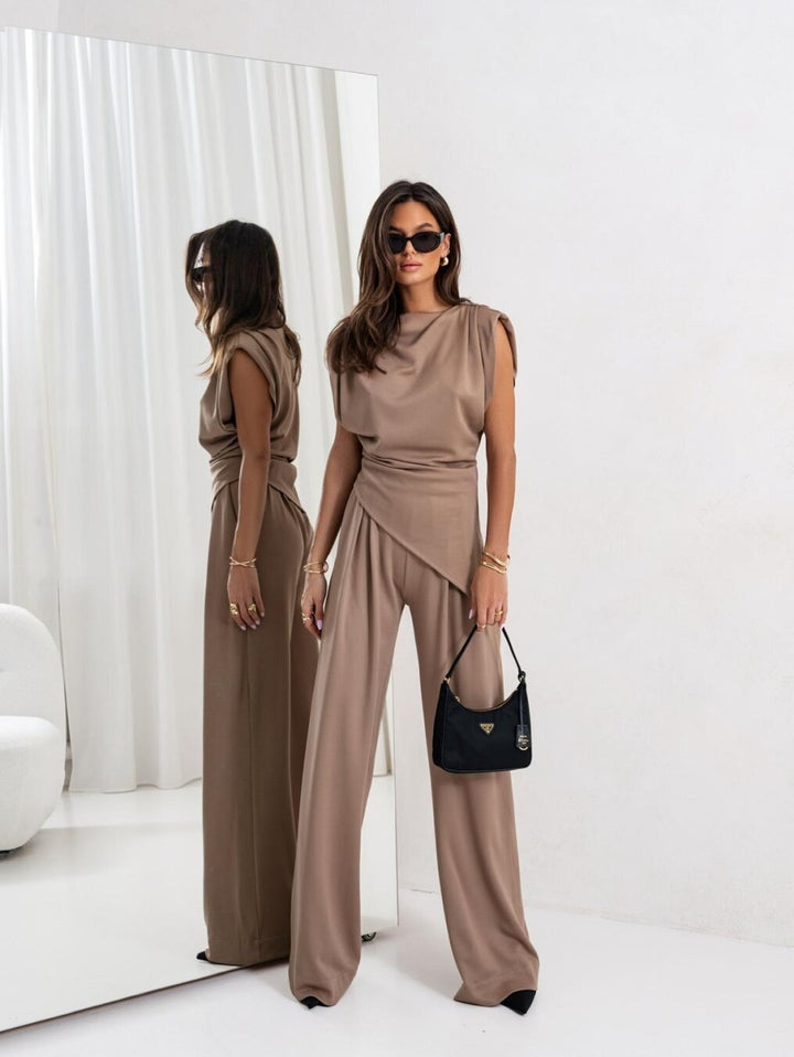 Women’s Addison Draped Matching Set