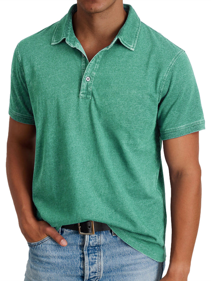 Men's Stylish Checkered Polo Shirt