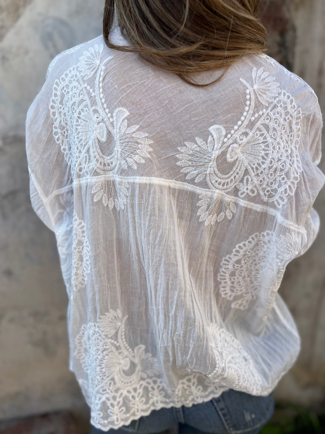 Women's Embroidered Long-Sleeve Cardigan