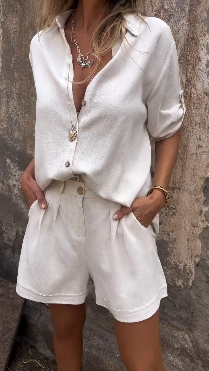 Women's Stylish Cotton-Linen Set
