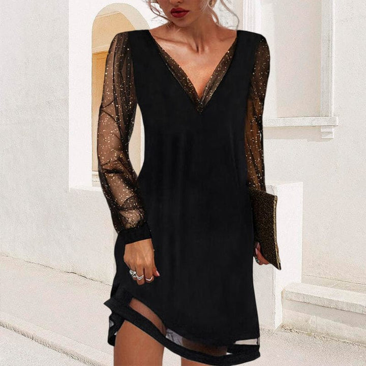 Women's Elegant V-Neck Dress