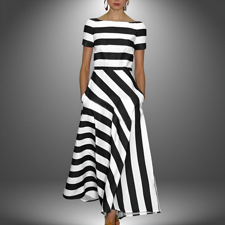 Women's Striped Long Dress