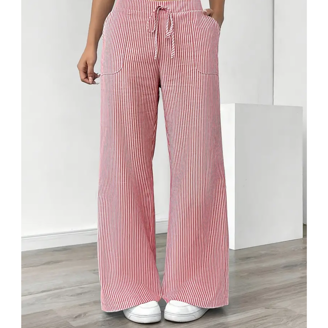 Women's Striped Pant With Pockets