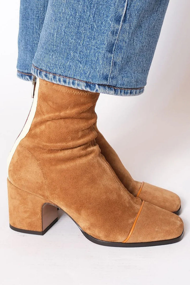 Women’s Suede Zip-Up Ankle Boots