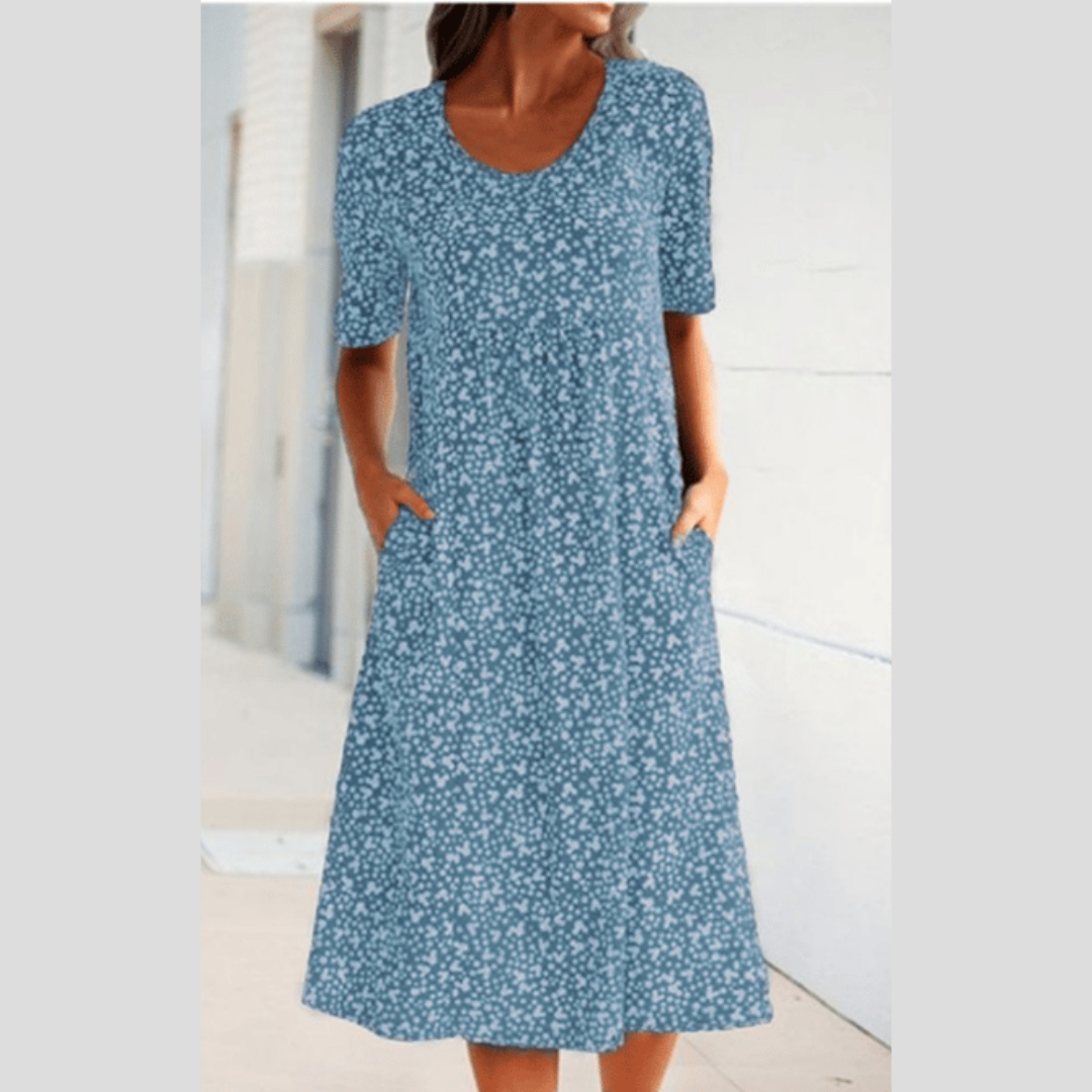 Women’s Stylish Floral Print Midi Dress