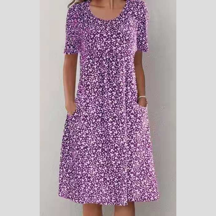Women’s Stylish Floral Print Midi Dress