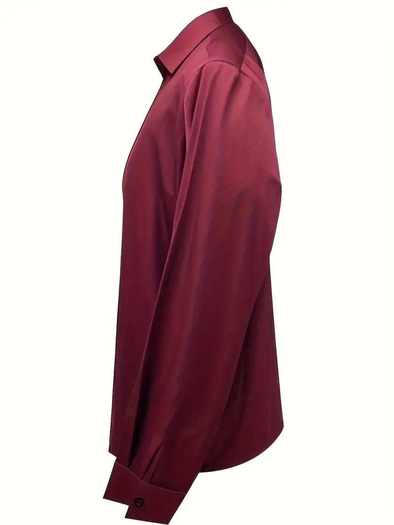 Women's Premium V-Neck Satin Blouse