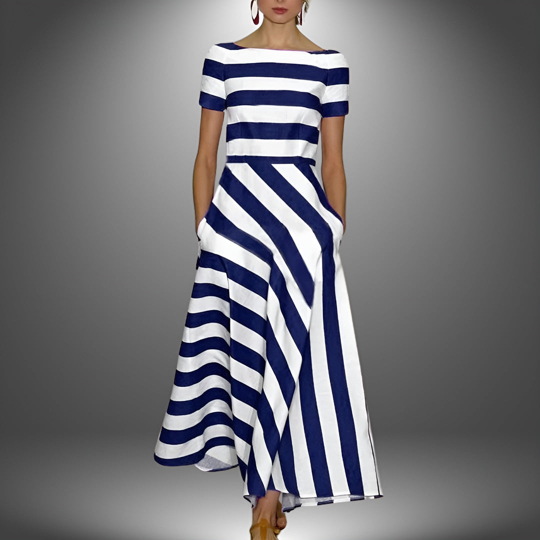 Women's Striped Long Dress