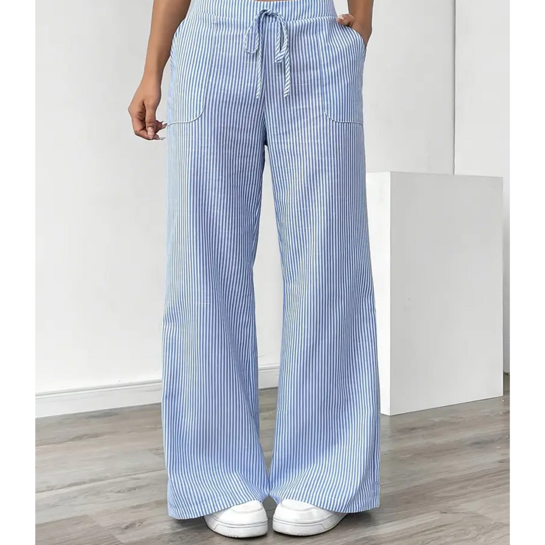Women's Striped Pant With Pockets