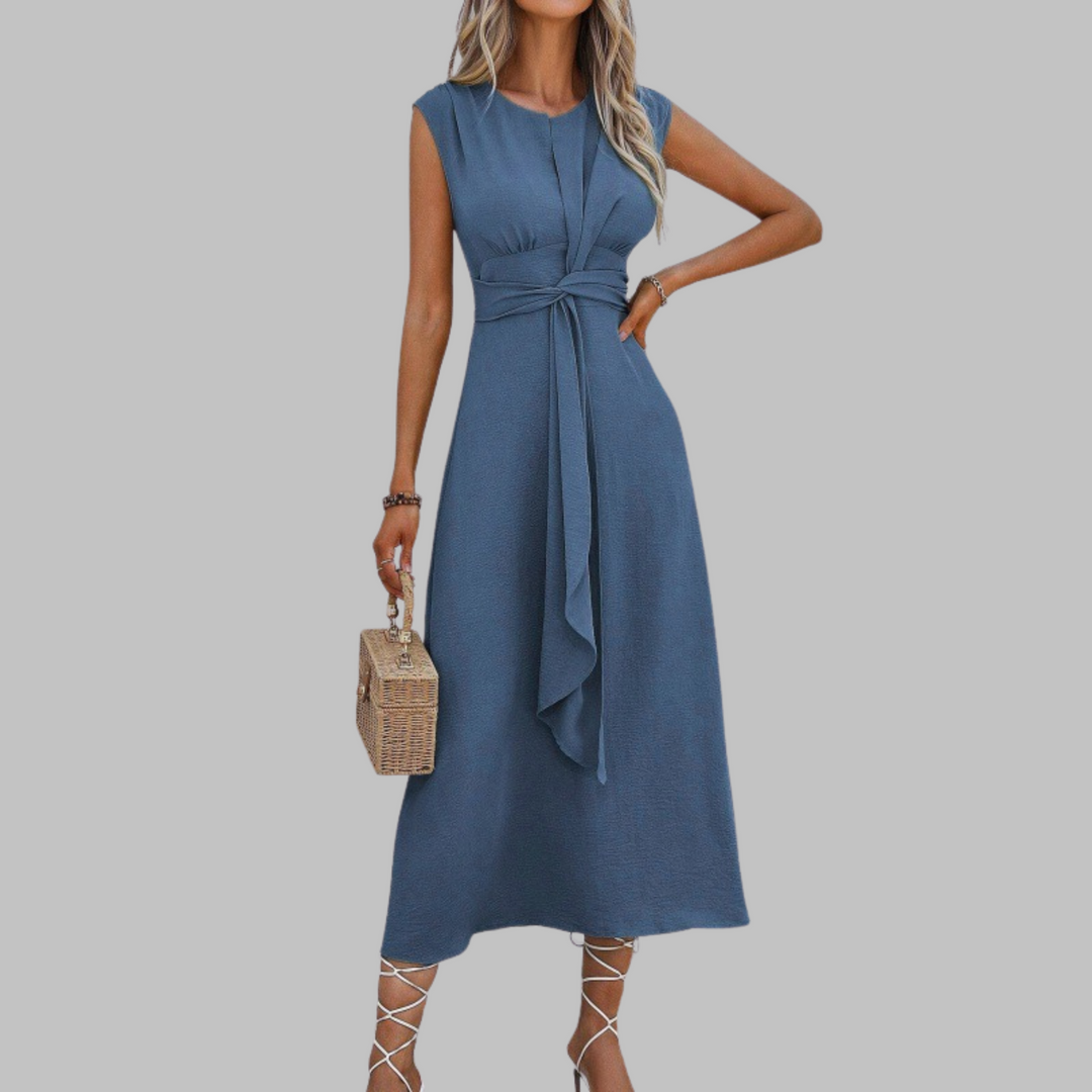 Women's Elegant Sleeveless Round Neck Maxi Dress
