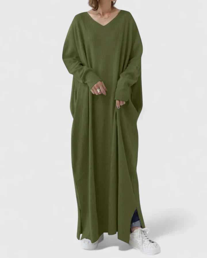 Women’s Comfortable V-Neck Dress