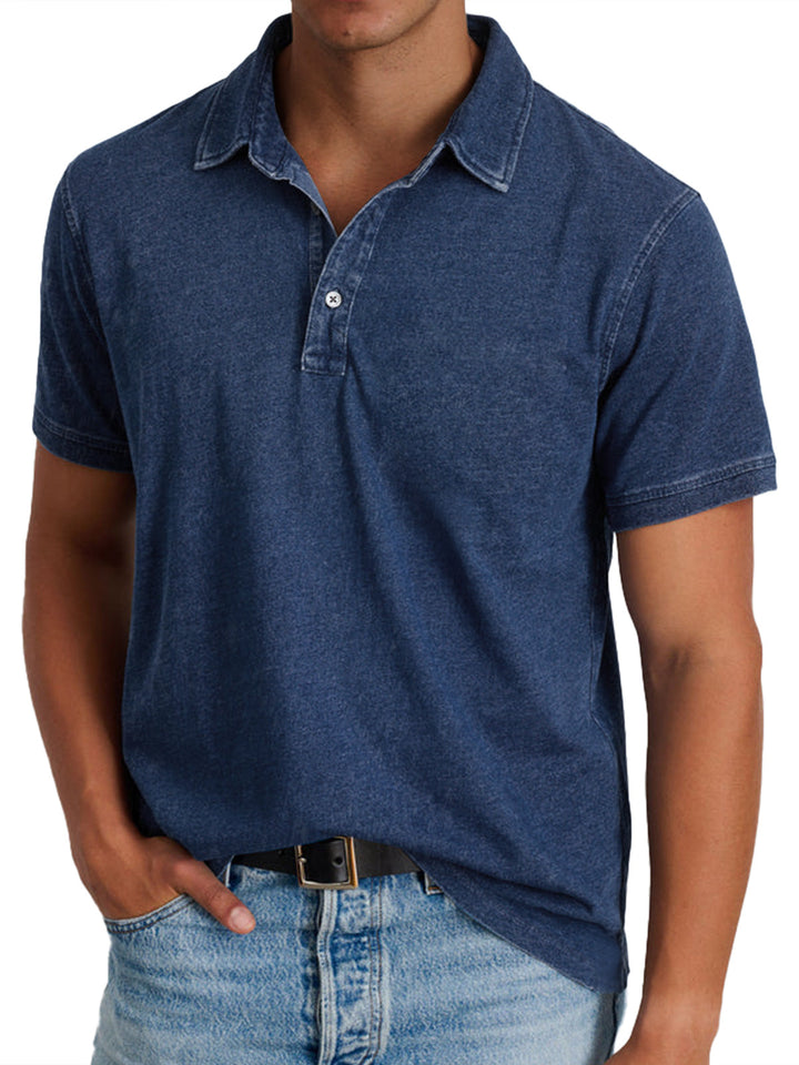 Men's Stylish Checkered Polo Shirt