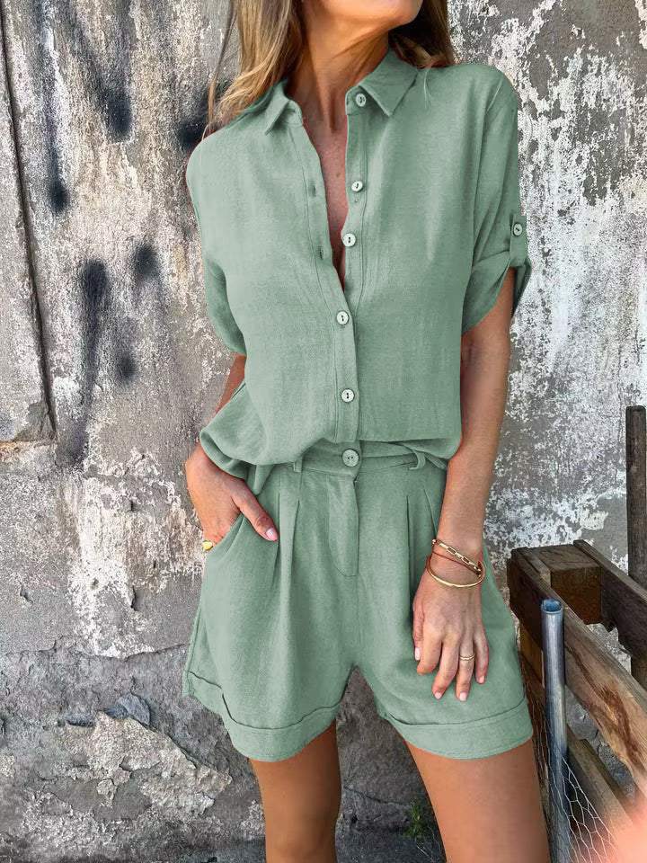 Women's Stylish Cotton-Linen Set