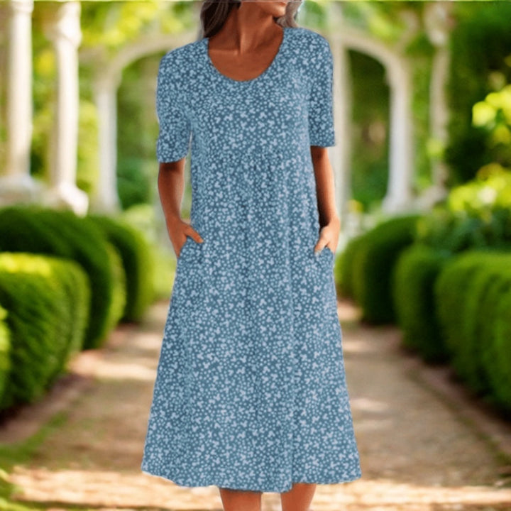 Women’s Stylish Floral Print Midi Dress