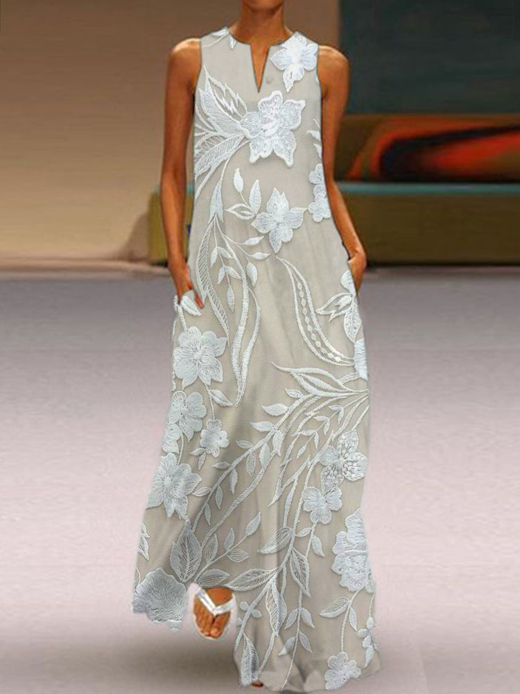 Women's Luxe Printed Dress