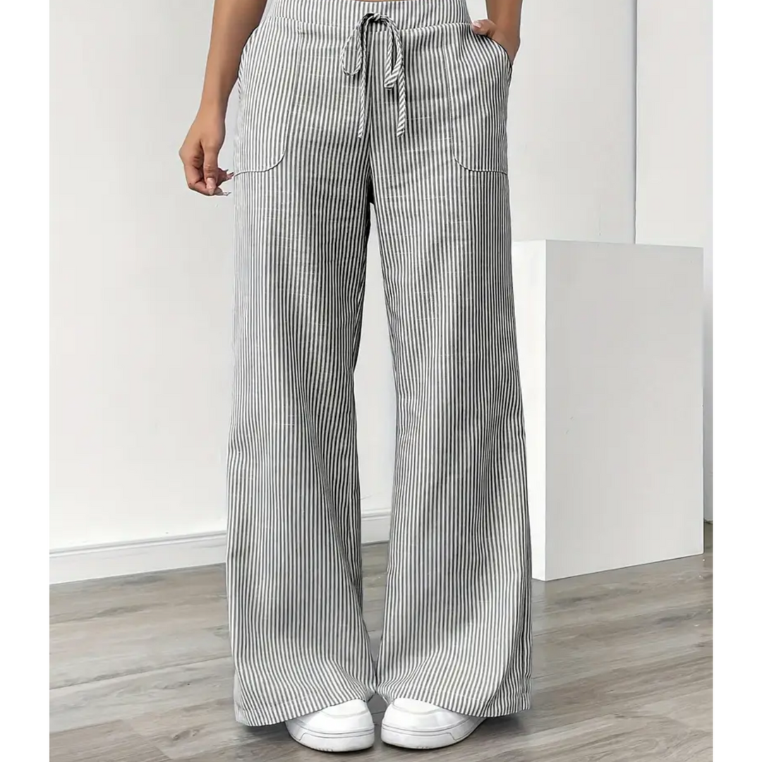 Women's Striped Pant With Pockets