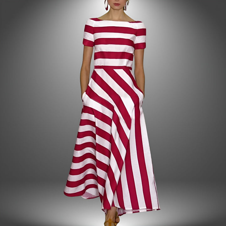 Women's Striped Long Dress