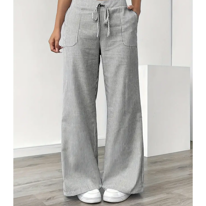 Women's Striped Pant With Pockets