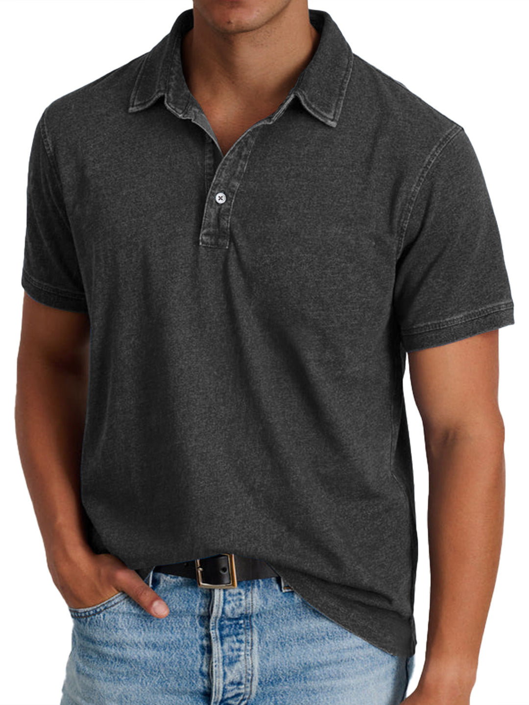 Men's Stylish Checkered Polo Shirt