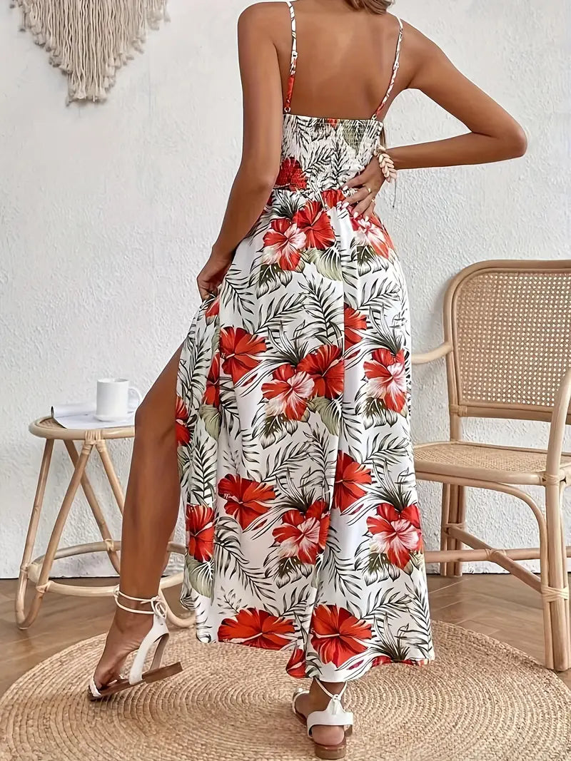 Women's Summer Dress with Floral Print