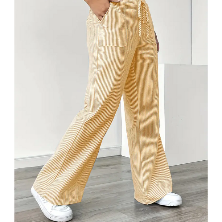 Women's Striped Pant With Pockets