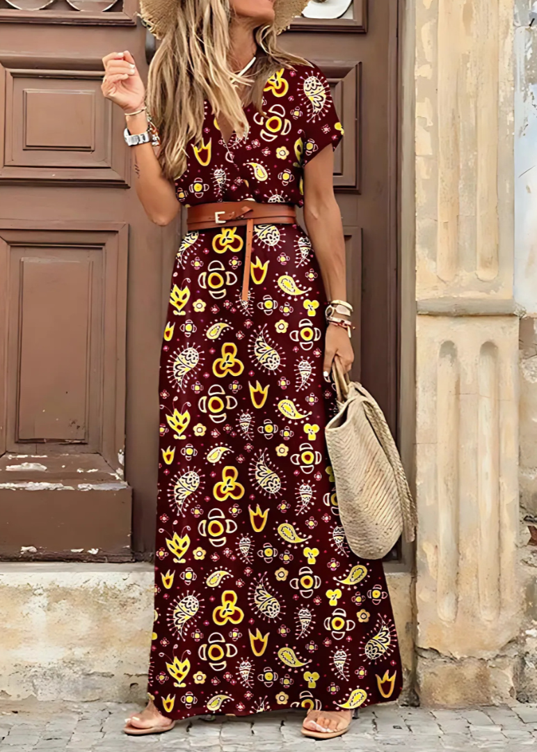 Women's Elegant Bohemian Maxi Dress
