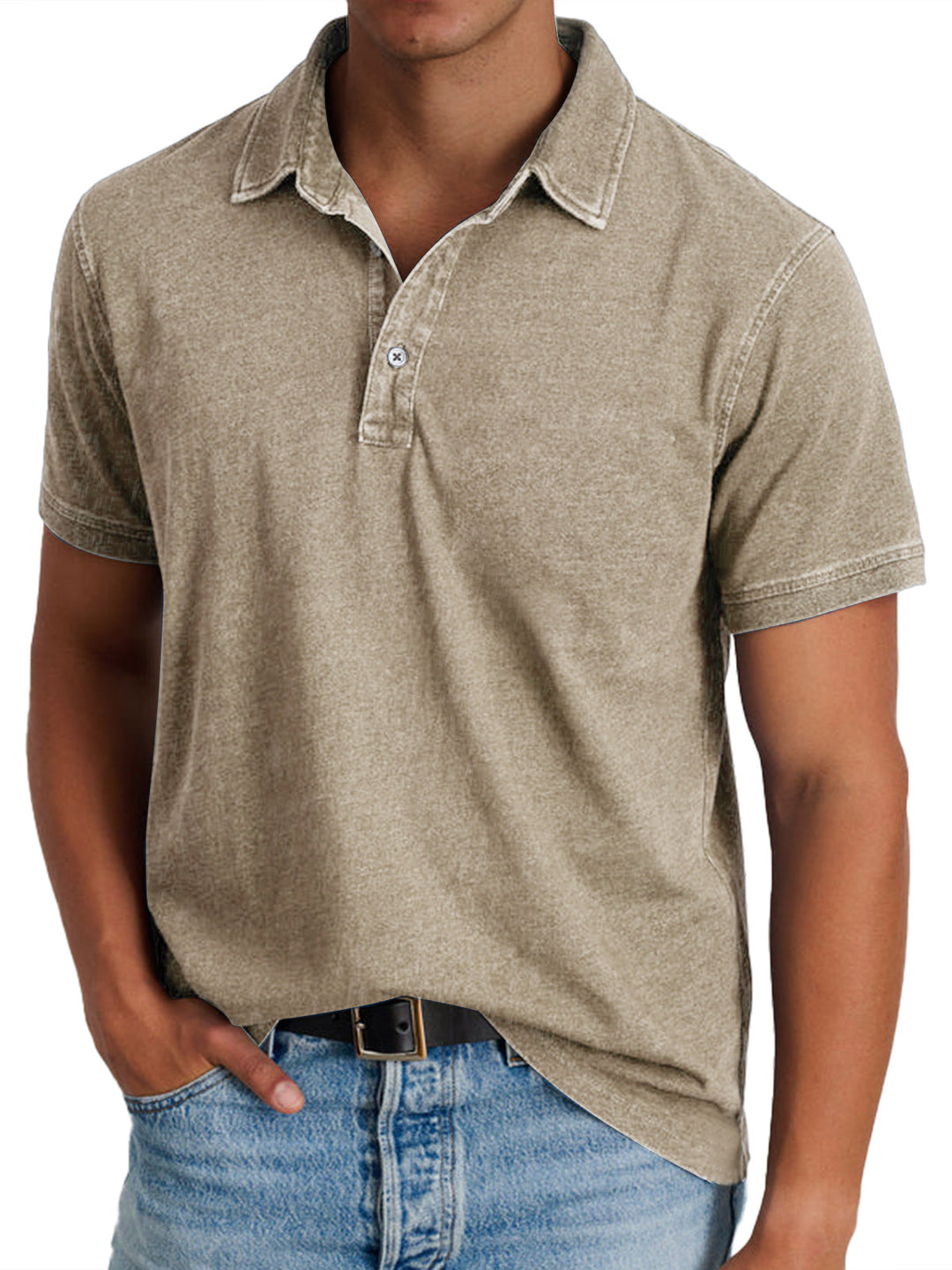 Men's Stylish Checkered Polo Shirt
