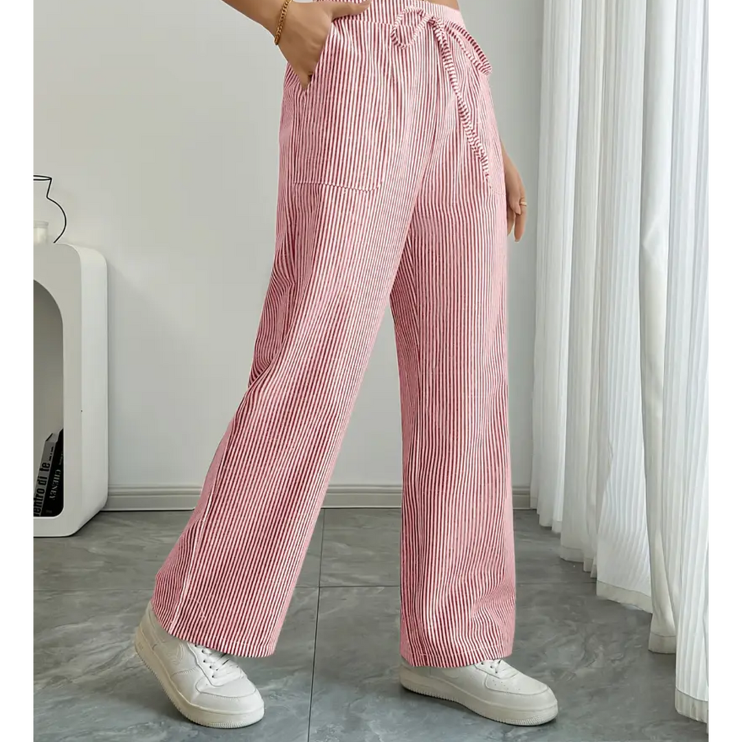 Women's Striped Pant With Pockets