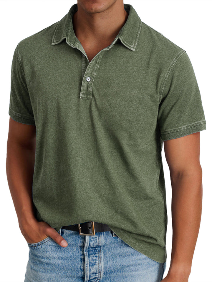 Men's Stylish Checkered Polo Shirt