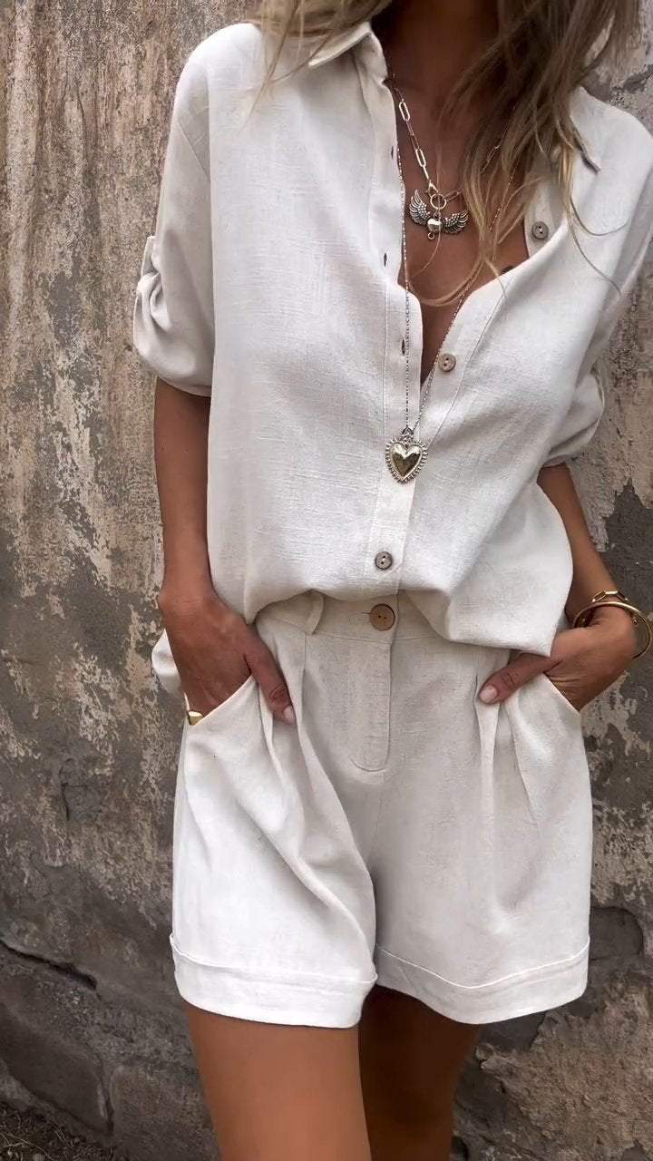 Women's Stylish Cotton-Linen Set