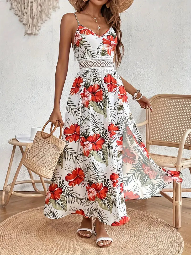 Women's Summer Dress with Floral Print