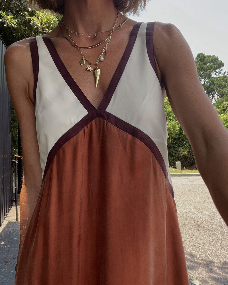 Women's Lightweight V-Neck Maxi Dress