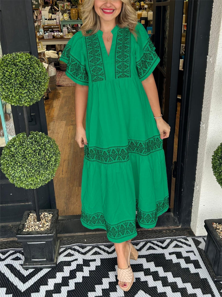 Women's Tummy Control Boho Flowy Loose Fit Dress